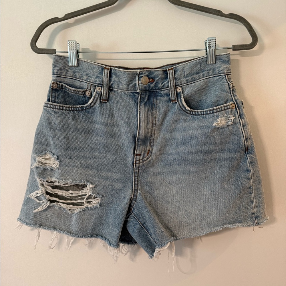 Madewell The Mom Jean Shorts